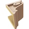 Ekena Millwork 6"W x 6"D x 6"H Wide Scroll Rough Cedar Woodgrain TimberThane Corbel, Primed Tan CORUR06X06X06SCRRCPR - alternate 4